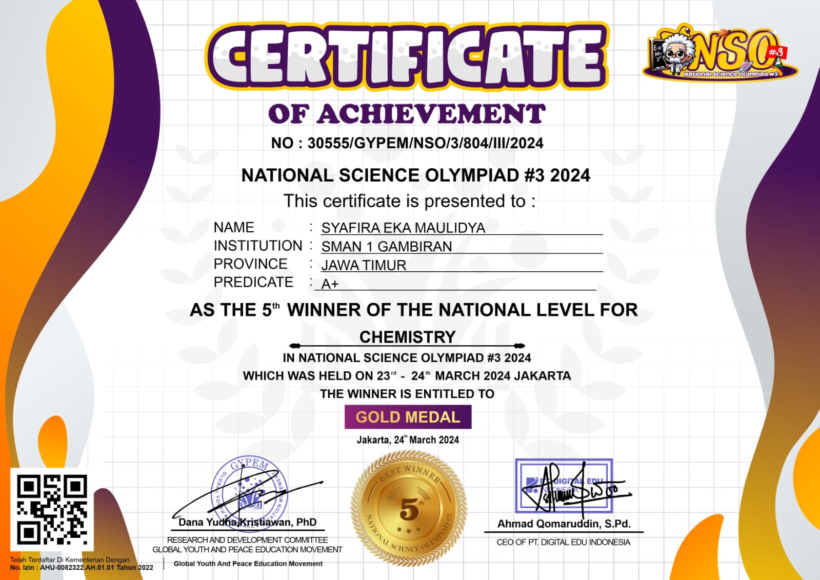 In National Science Olympiad Chemistry