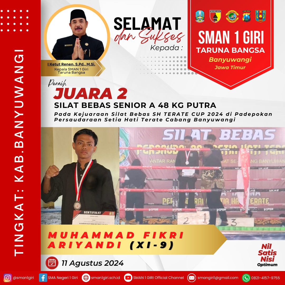 Silat Bebas Senior A 48 kg Putra pada Kejuaraan Silat Bebas Setia Hati Terate 