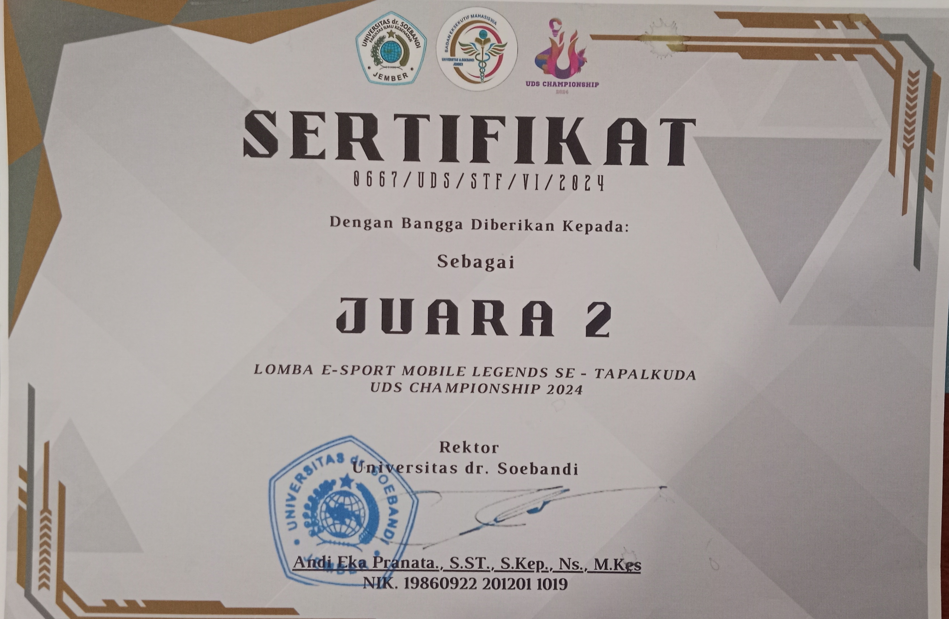 E-sport mobile legend UDS CHAMPIONSHIP 2024 Setapak kuda