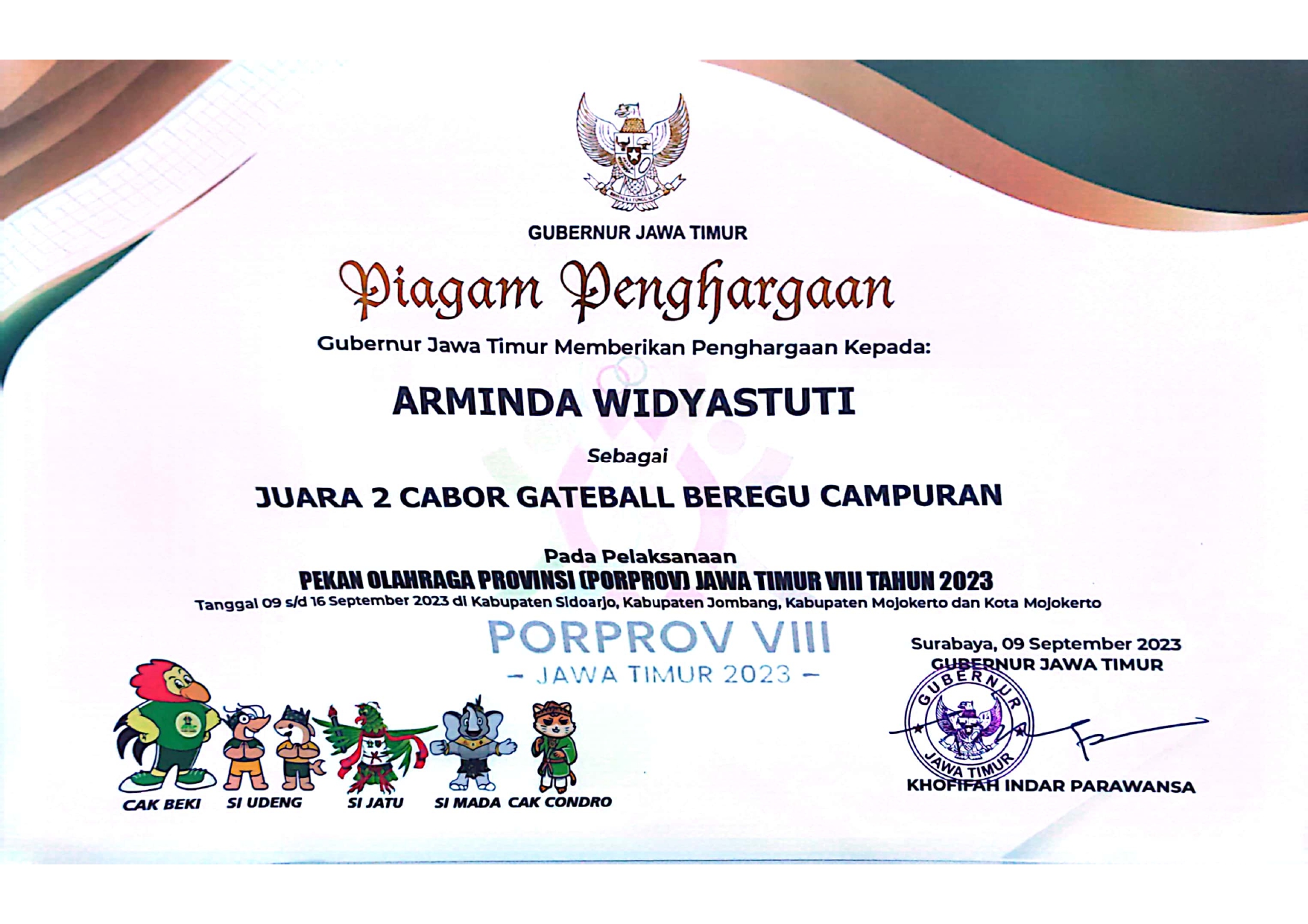 JUARA 2 CABOR GATEBALL BEREGU CAMPURAN