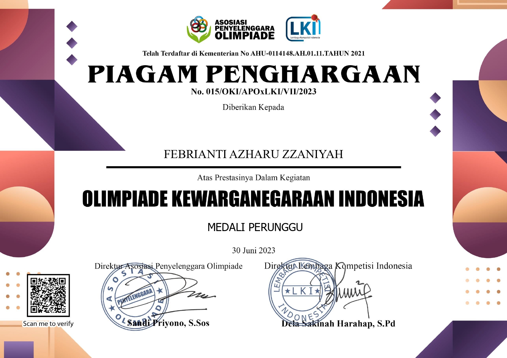 OLIMPIADE KEWARGANEGARAAN INDONESIA