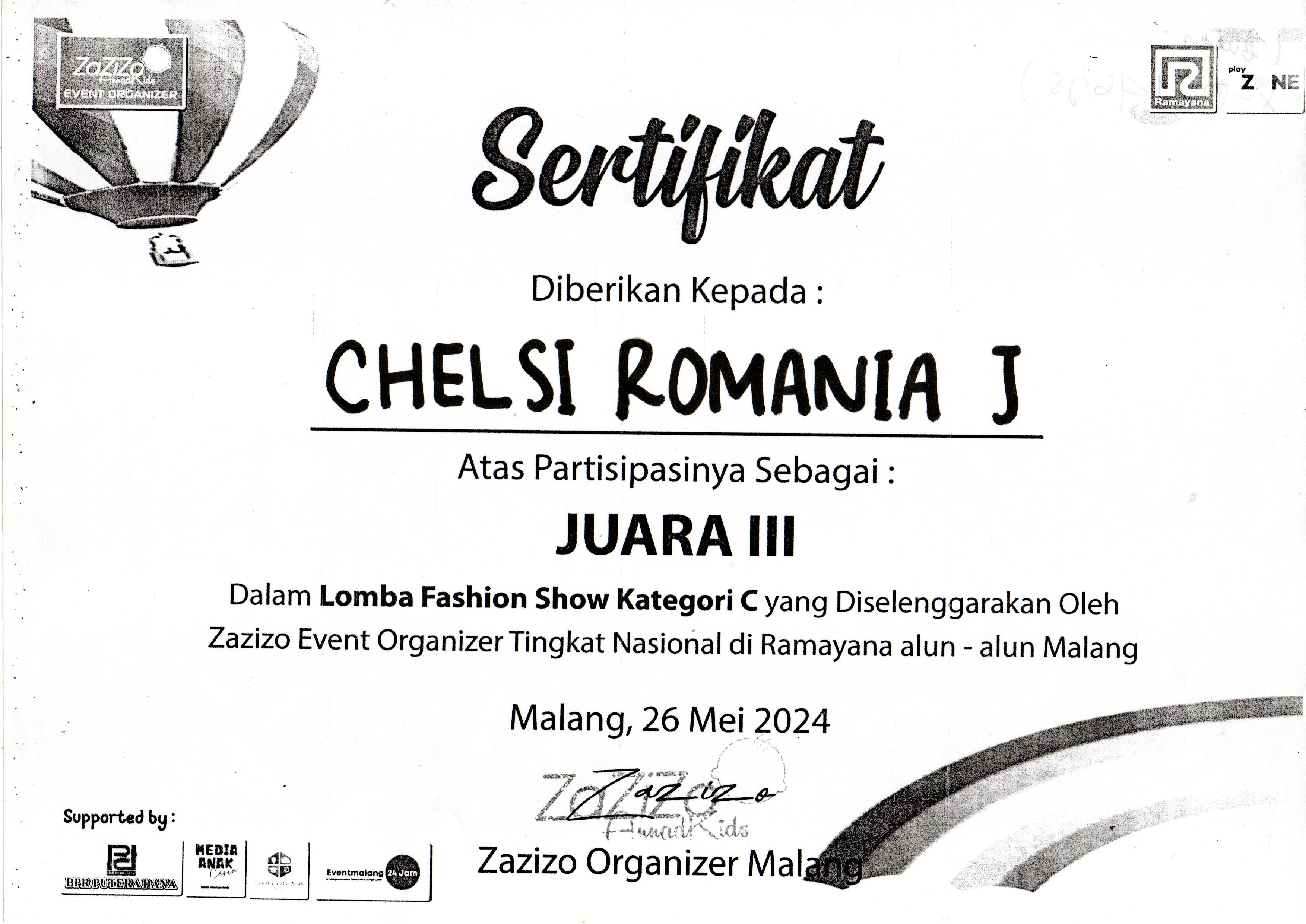 LOMBA FASHION SHOW KATEGORI C 