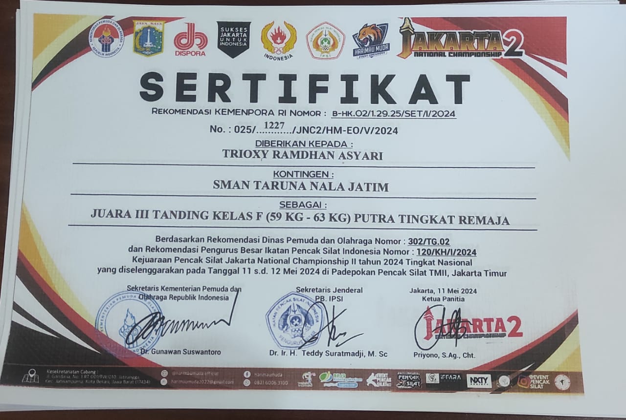 KEJUARAAN PENCAK SILAT JAKARTA NATIONAL CHAMPIONSHIP II TAHUN 2024