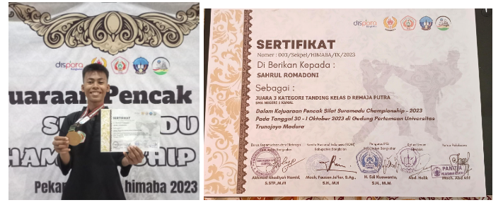 KEJUARAAN PENCAK SILAT SURAMADU CHAMPIONSHIP (UTM) KATEGORI TANDING KELAS D REMAJA PUTRA