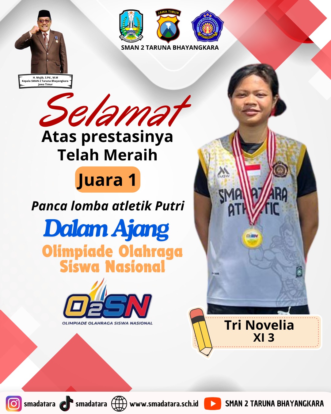 KEJUARAAN ATLETIK PUTRI O2SN