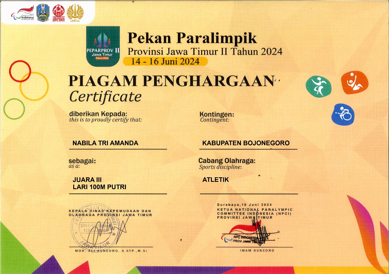 LOMBA LARI 100M PUTRI CABANG OLAHRAGA ATLETIK