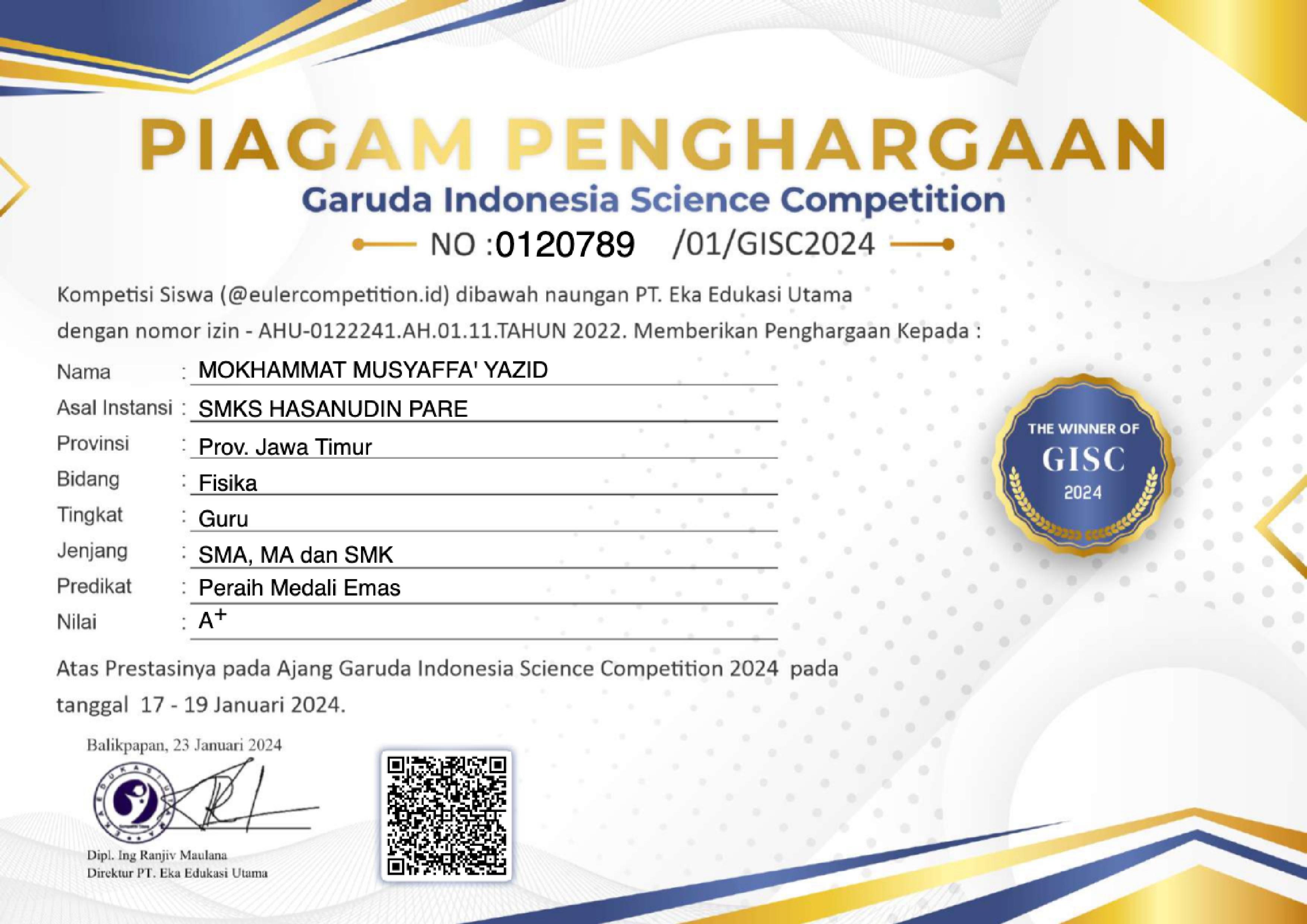 Garuda Indonesia Science Competition (GISC)