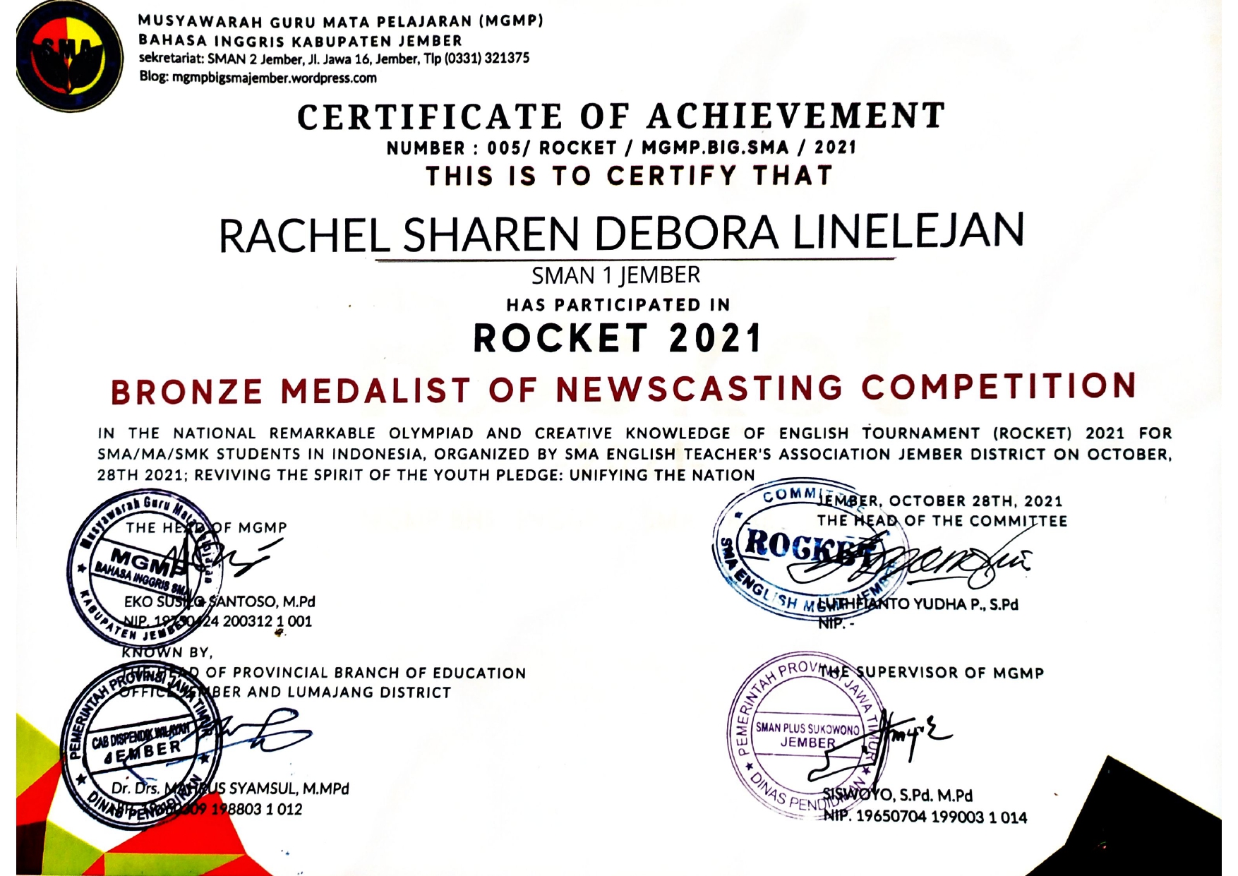 ROCKET 2021: Newscasting Competition (Tim)