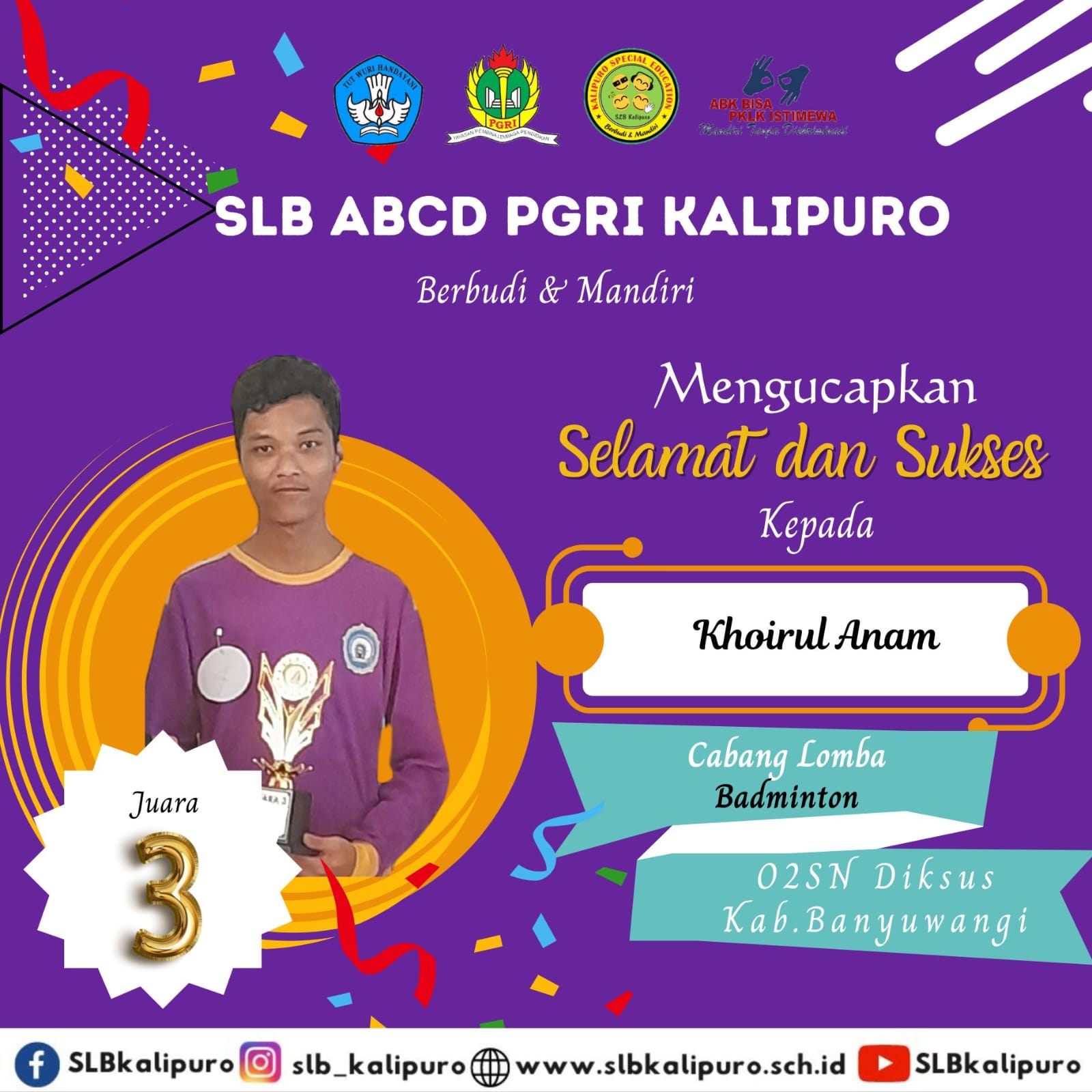 O2SN CABANG LOMBA BULU TANGKIS