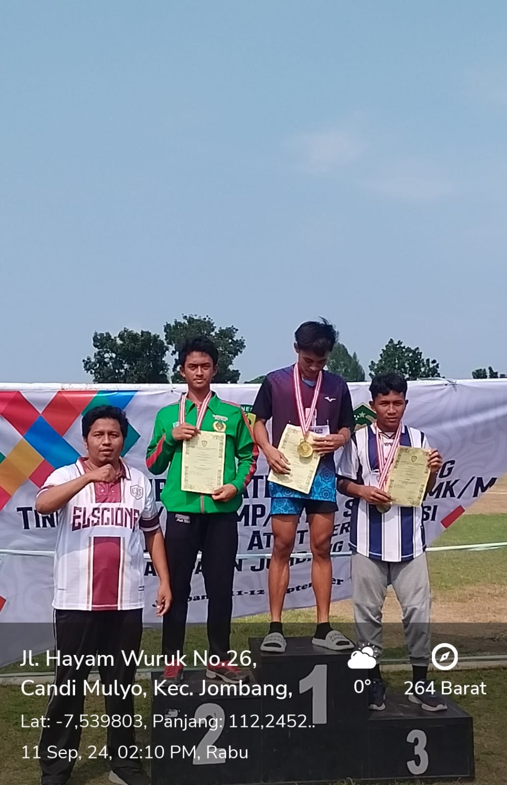 KEJUARAAN KABUPATEN ATLETIK KABUPATEN JOMBANG NOMOR LARI 100 METER PUTRA