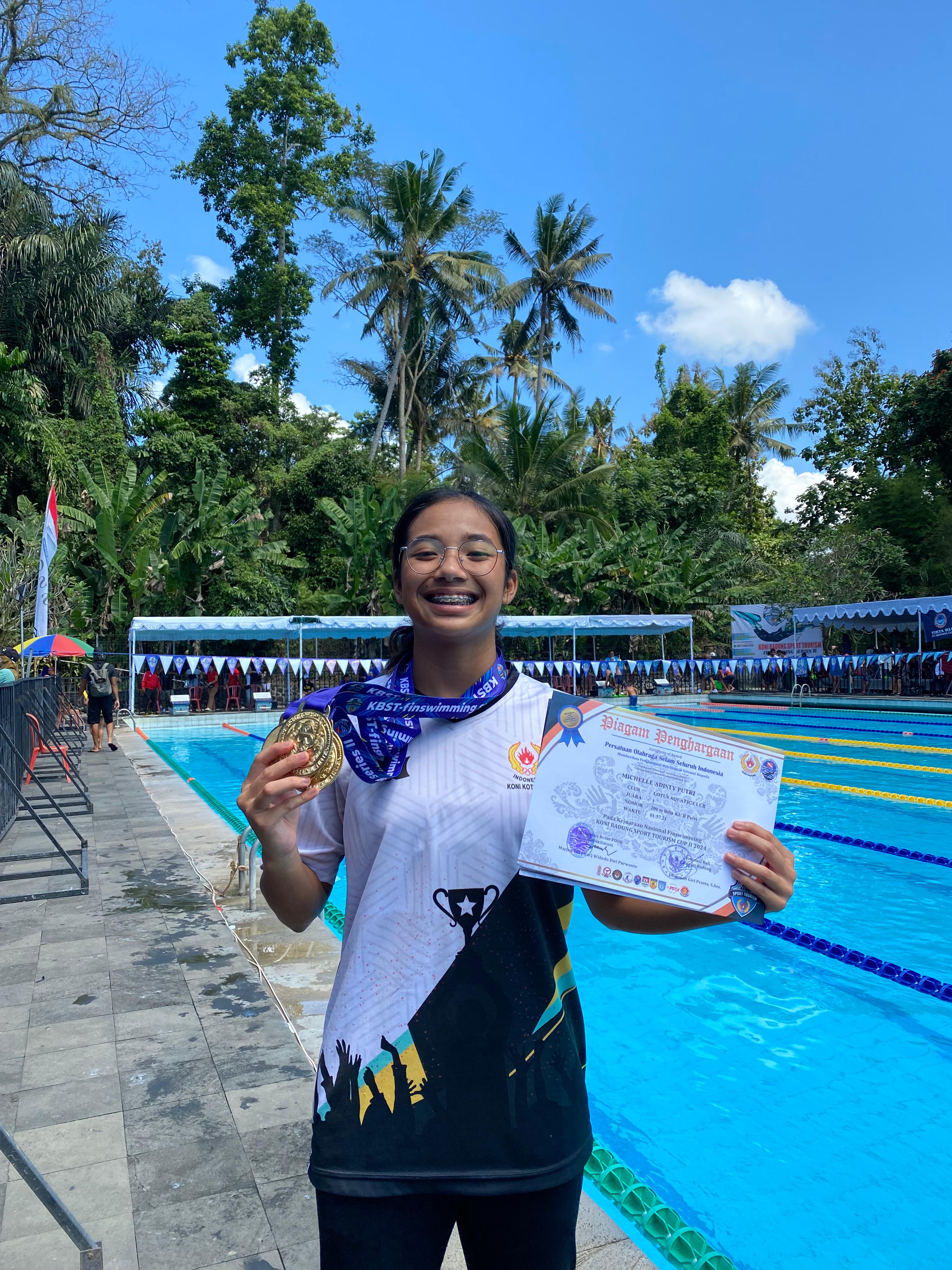 KONI BADUNG SPORT TOURISM FINSWIMMING (100 M BIFINS)