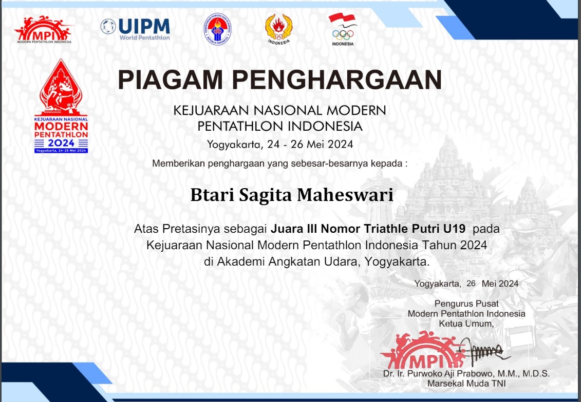 KEJUARAAN NASIONAL MODERN PENTATHLON INDONESIA