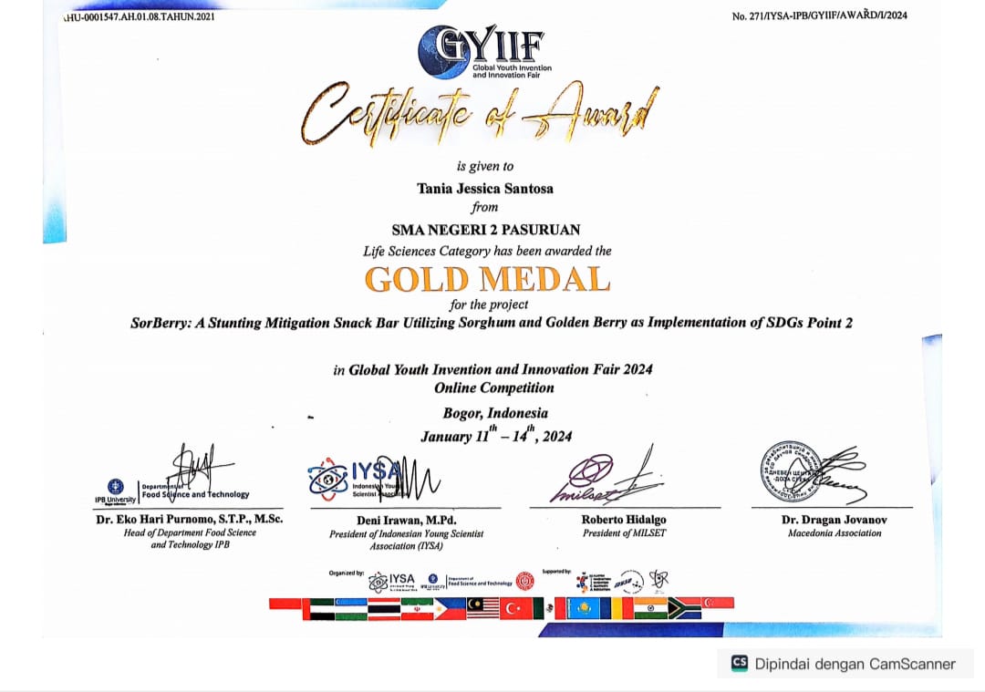 Global Youth Invention an Innovation Fair (GYIIF) 2024