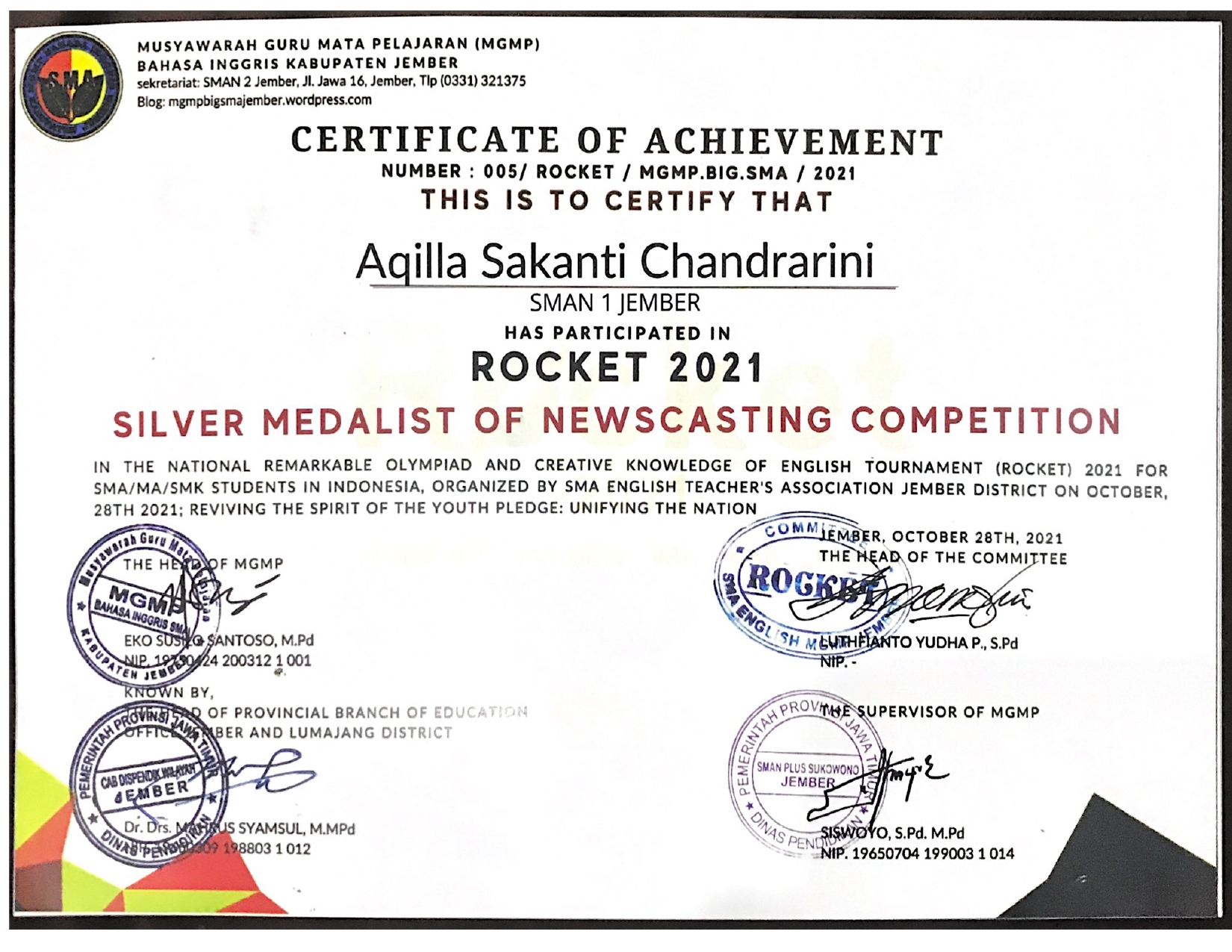 ROCKET 2021: Newscasting Competition
