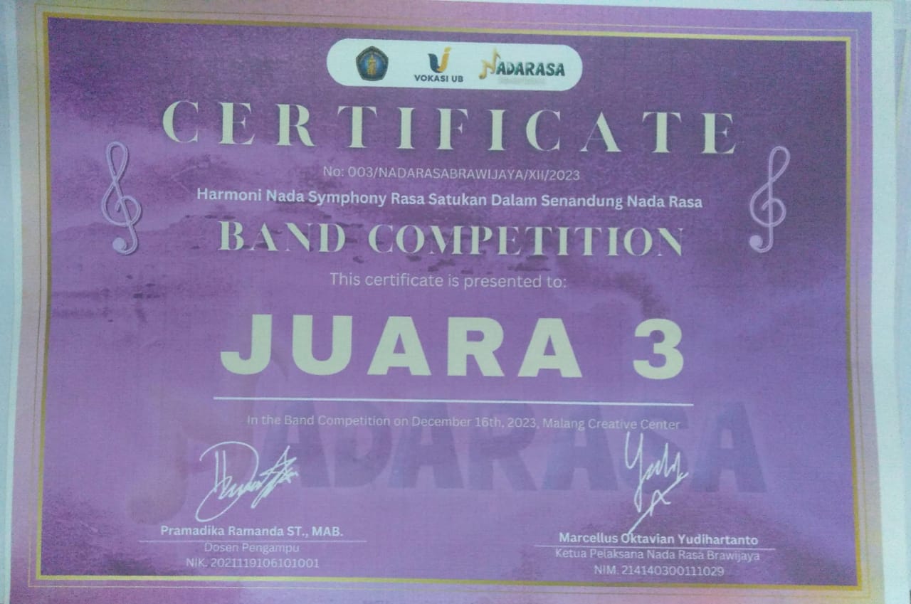 JUARA 3 BAND COMPETITION