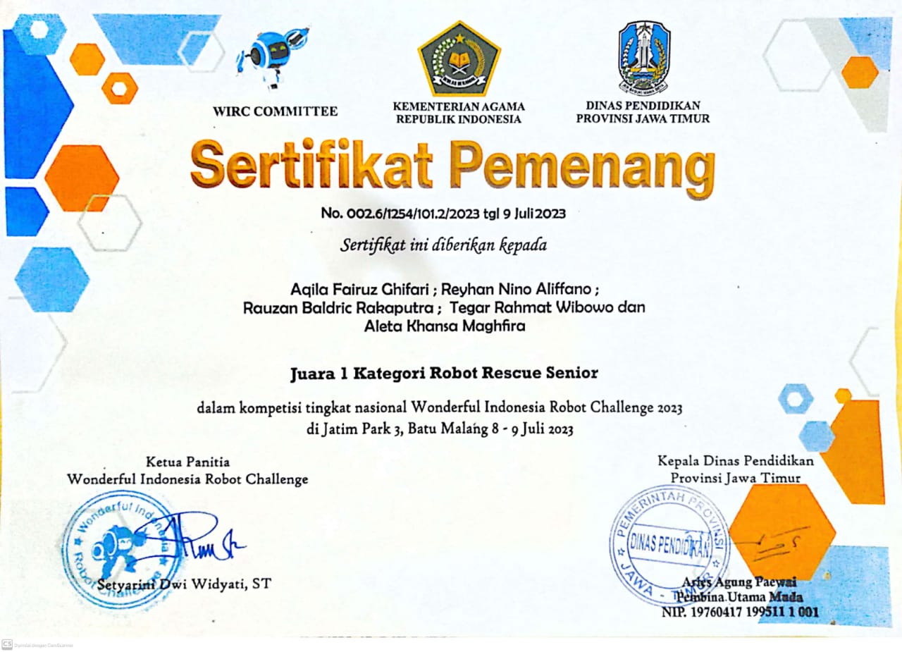 KATEGORI ROBOT RESCUE SENIOR