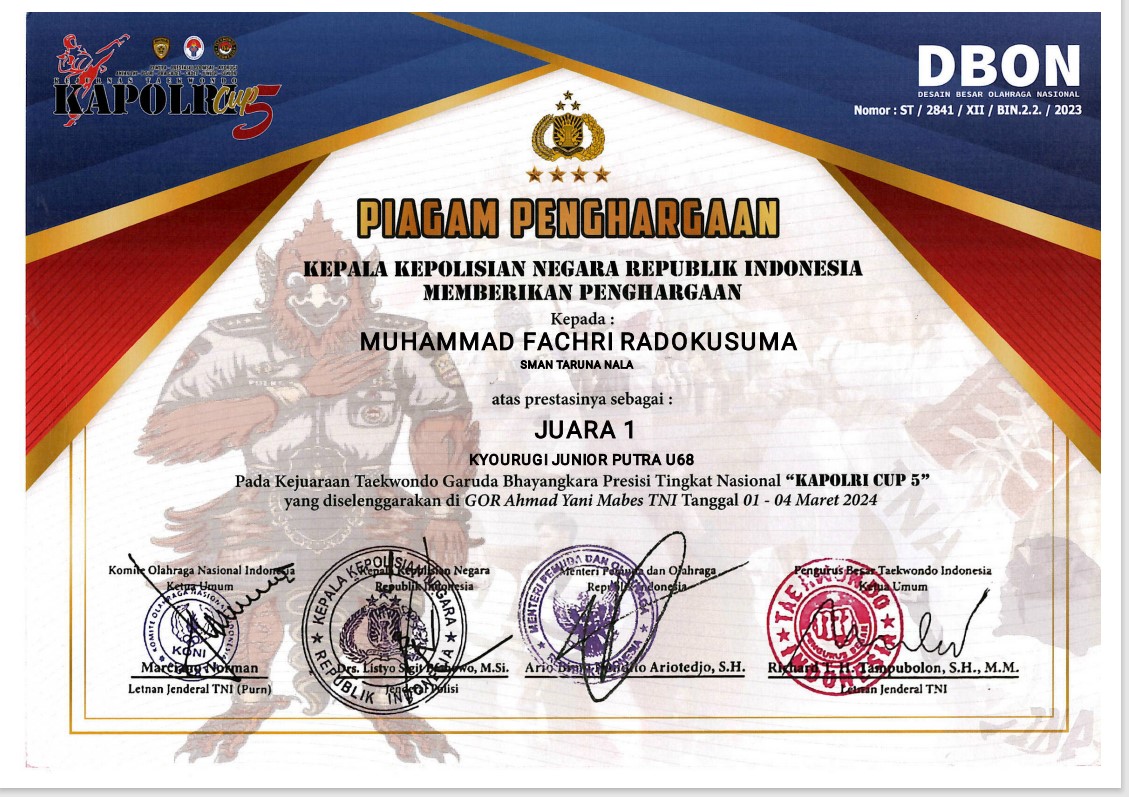 KEJUARAAN TAEKWONDO GARUDA BHAYANGKARA \