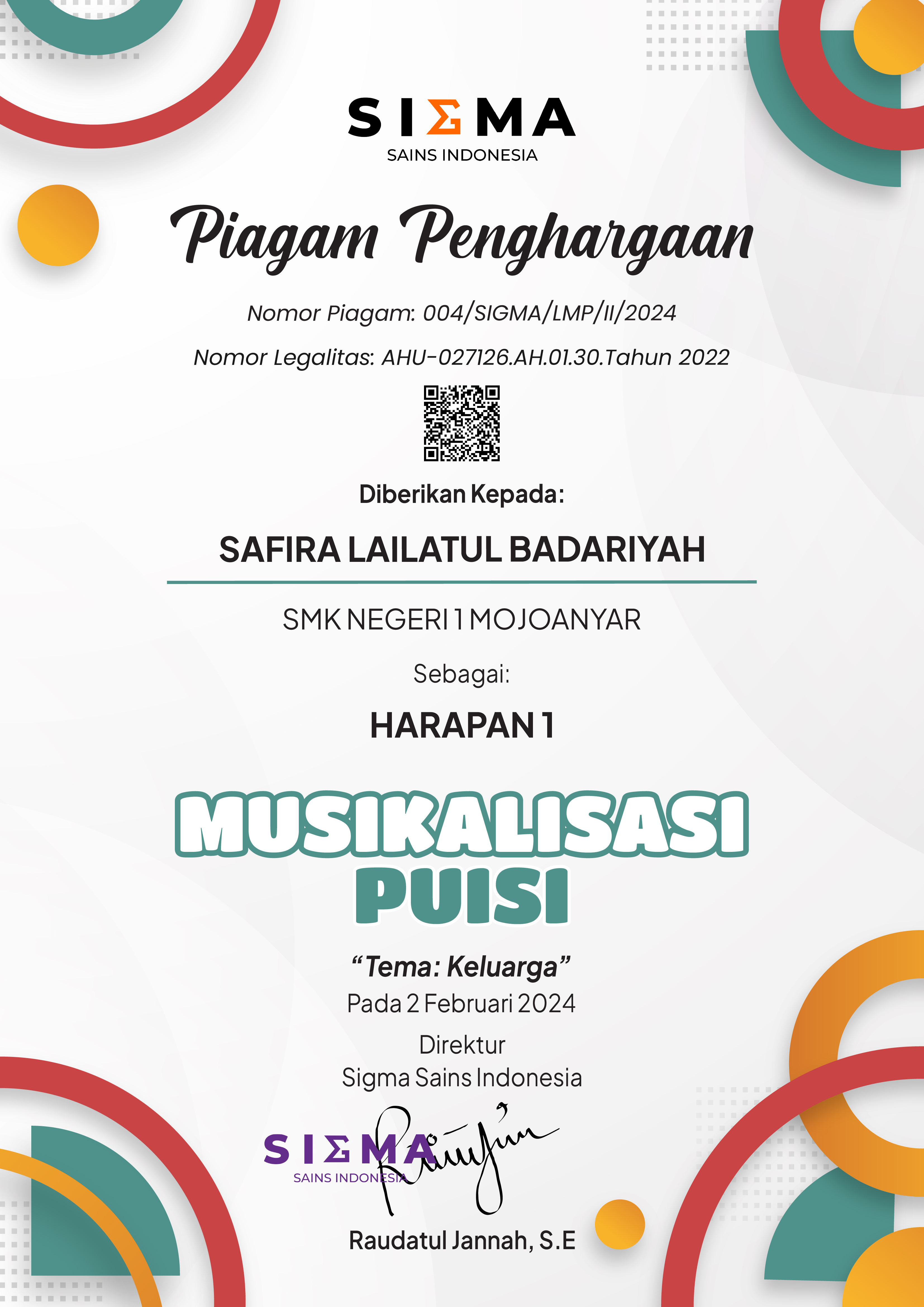 LOMBA MUSIKALISASI PUISI 