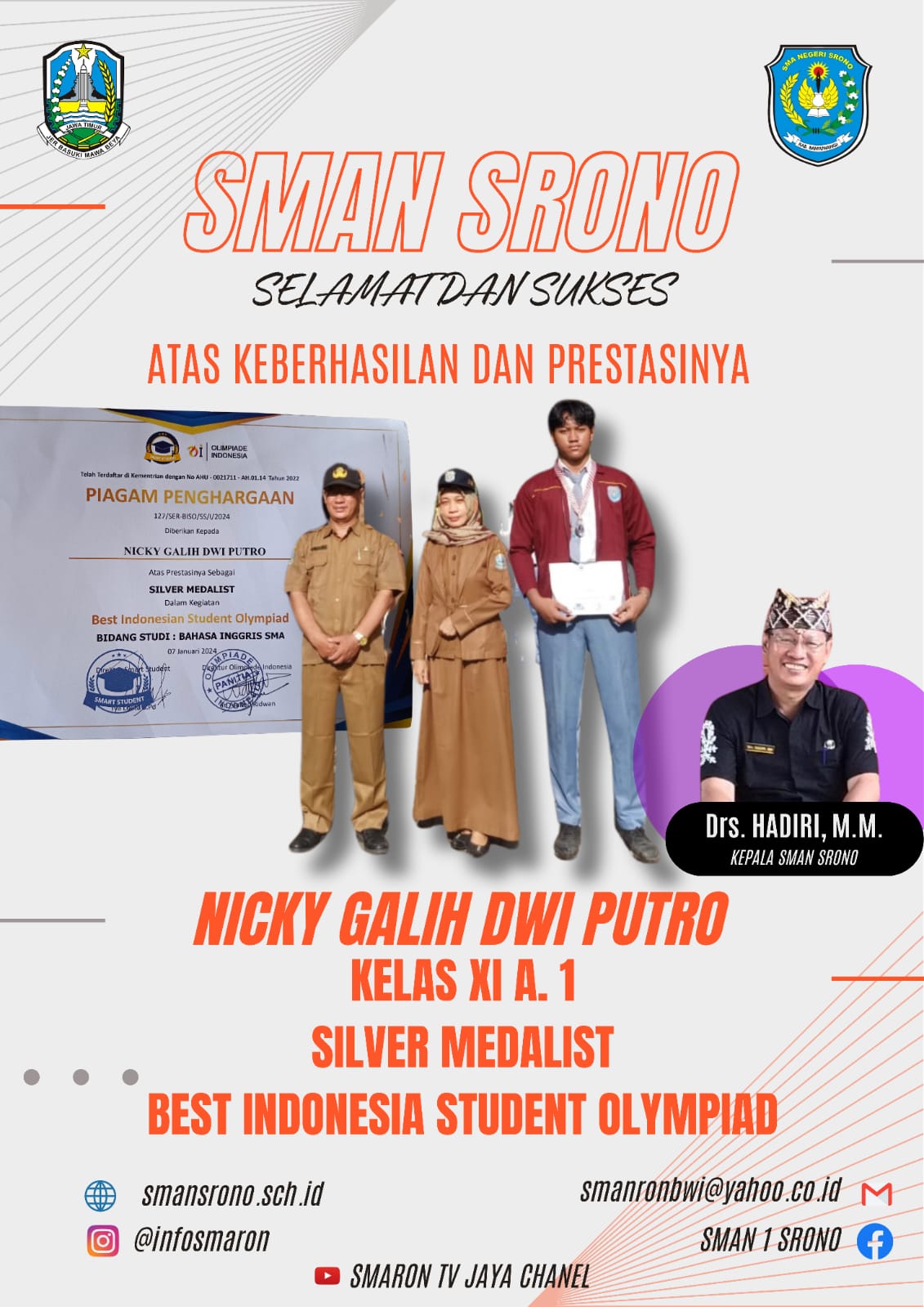 OLIMPIADE BAHASA INGGRIS-SILVER MEDALIST