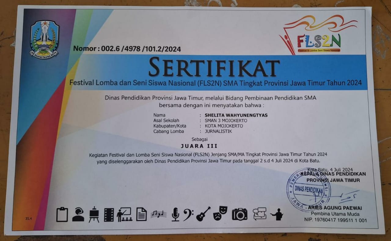 Festival dan Lomba Seni Siswa Nasional (FLS2N) Tingkat Propinsi Jawa Timur