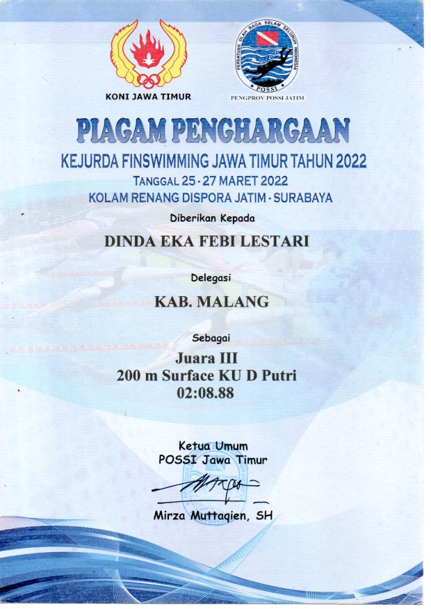 Finswimming Jawa Timur