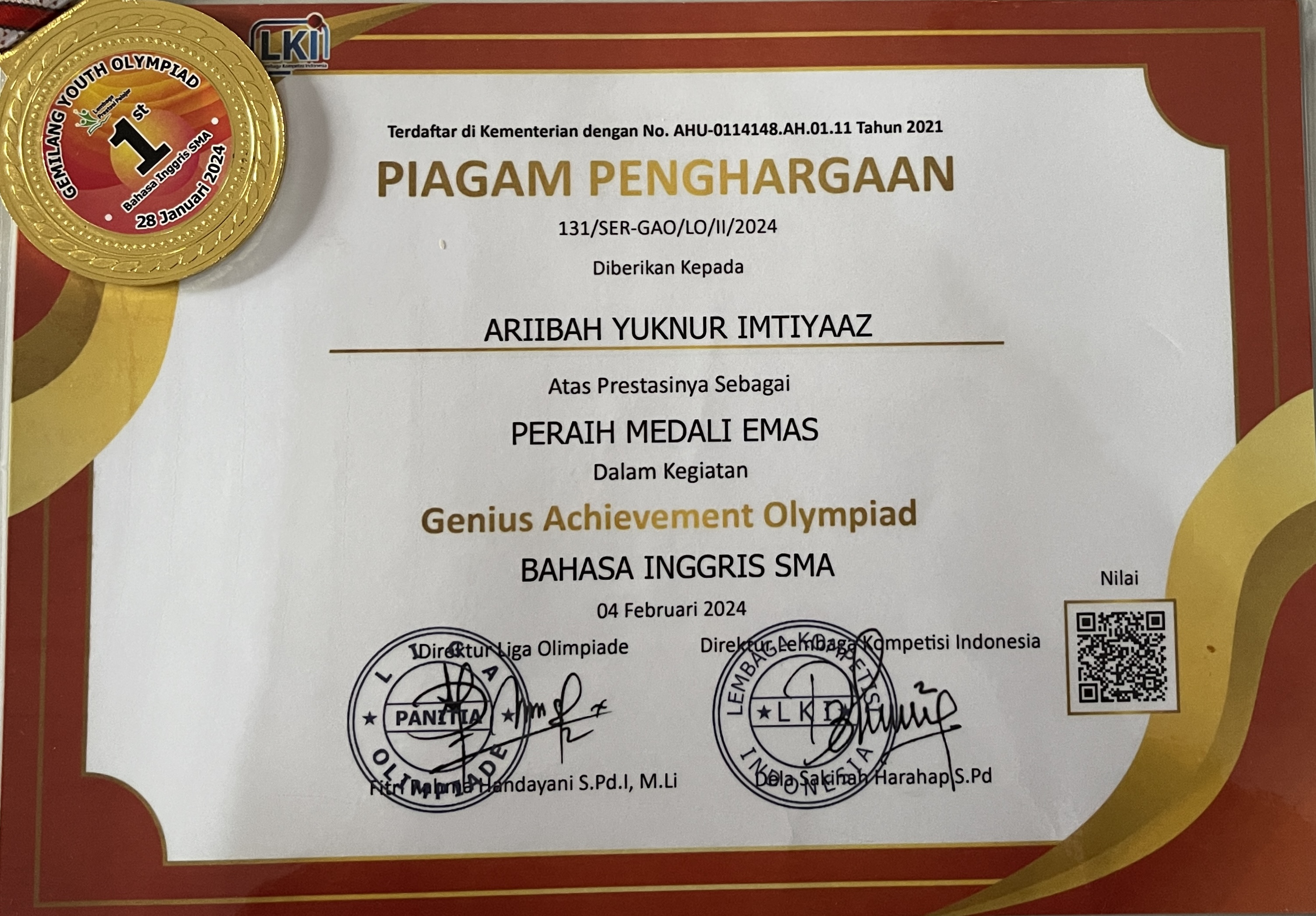 Genius Achievement Olympiad