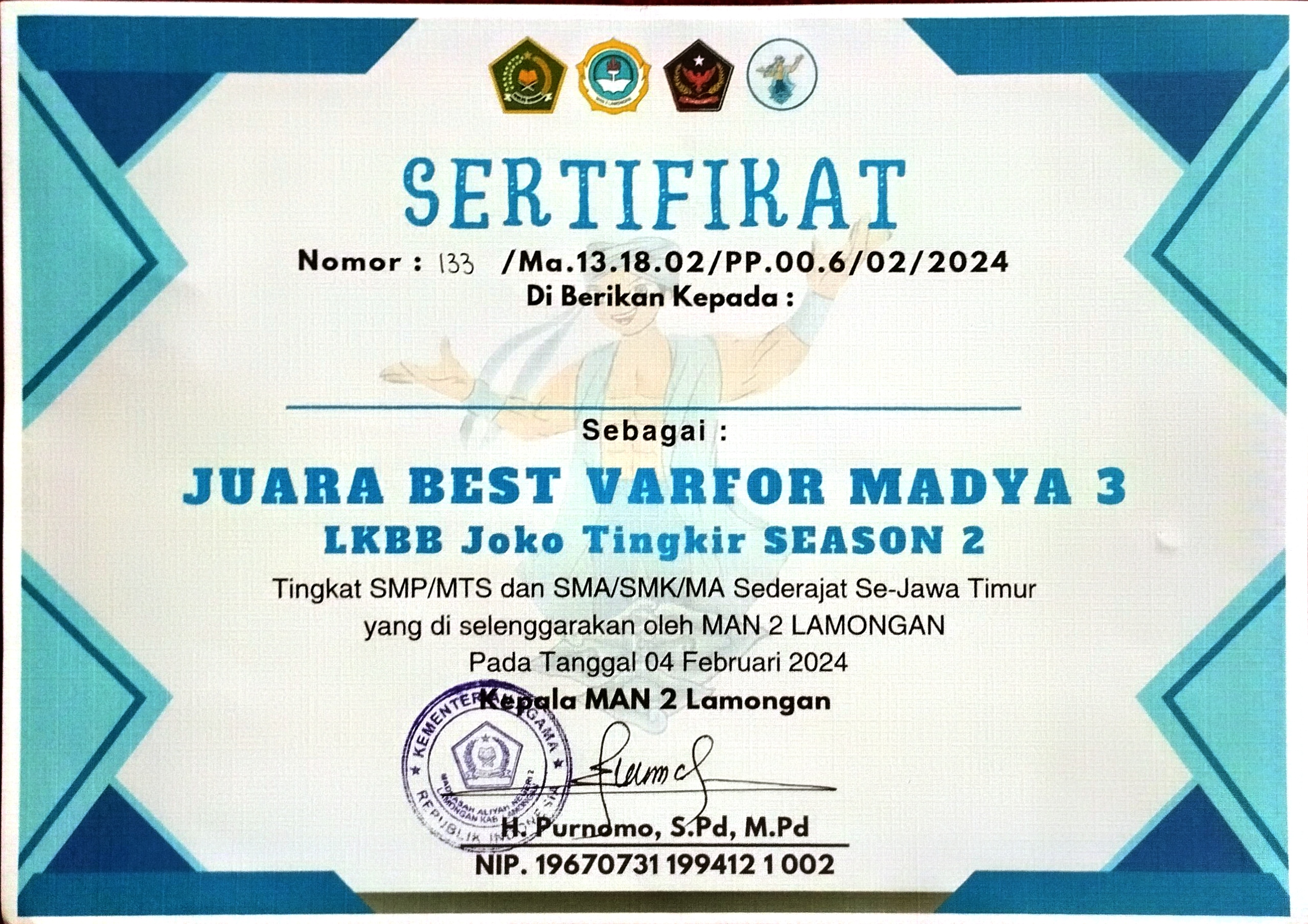 Best Varfor Madya 3 LKBB Joko Tingkir Season 2 se-Jawa Timur 