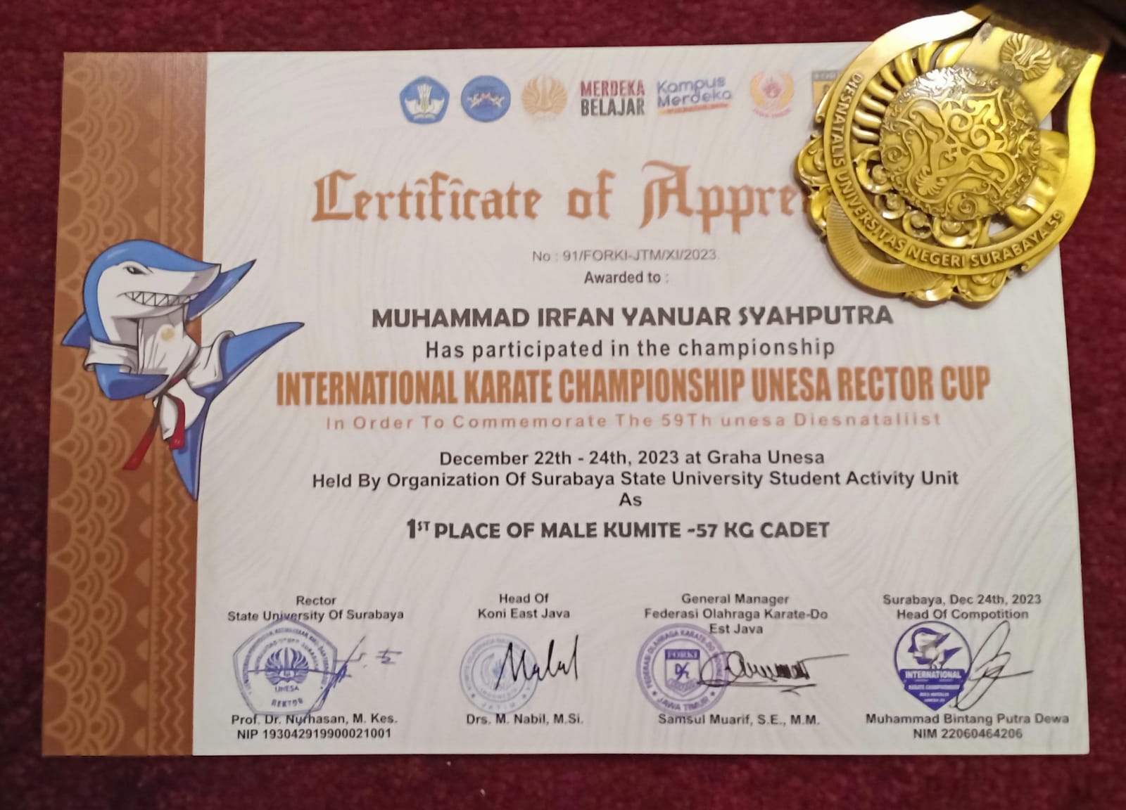 International Karate Championship Unesa Rector Cup