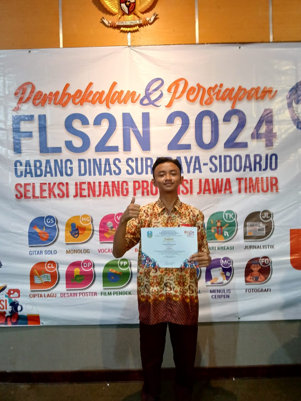 Juara 2 Fotografi FLS2N 2024 Tingkat Kabupaten