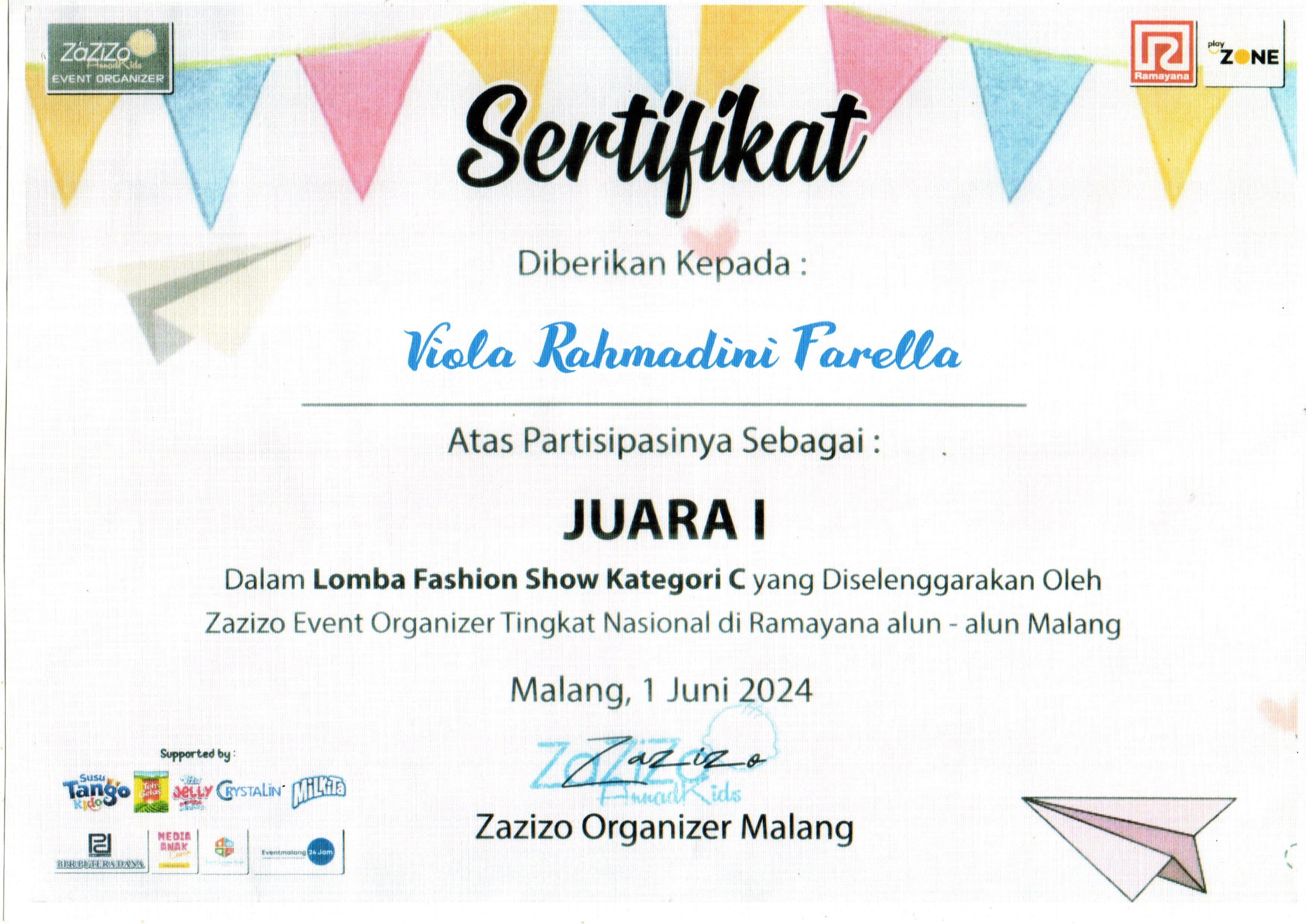 LOMBA FASHION SHOW KATEGORI C 