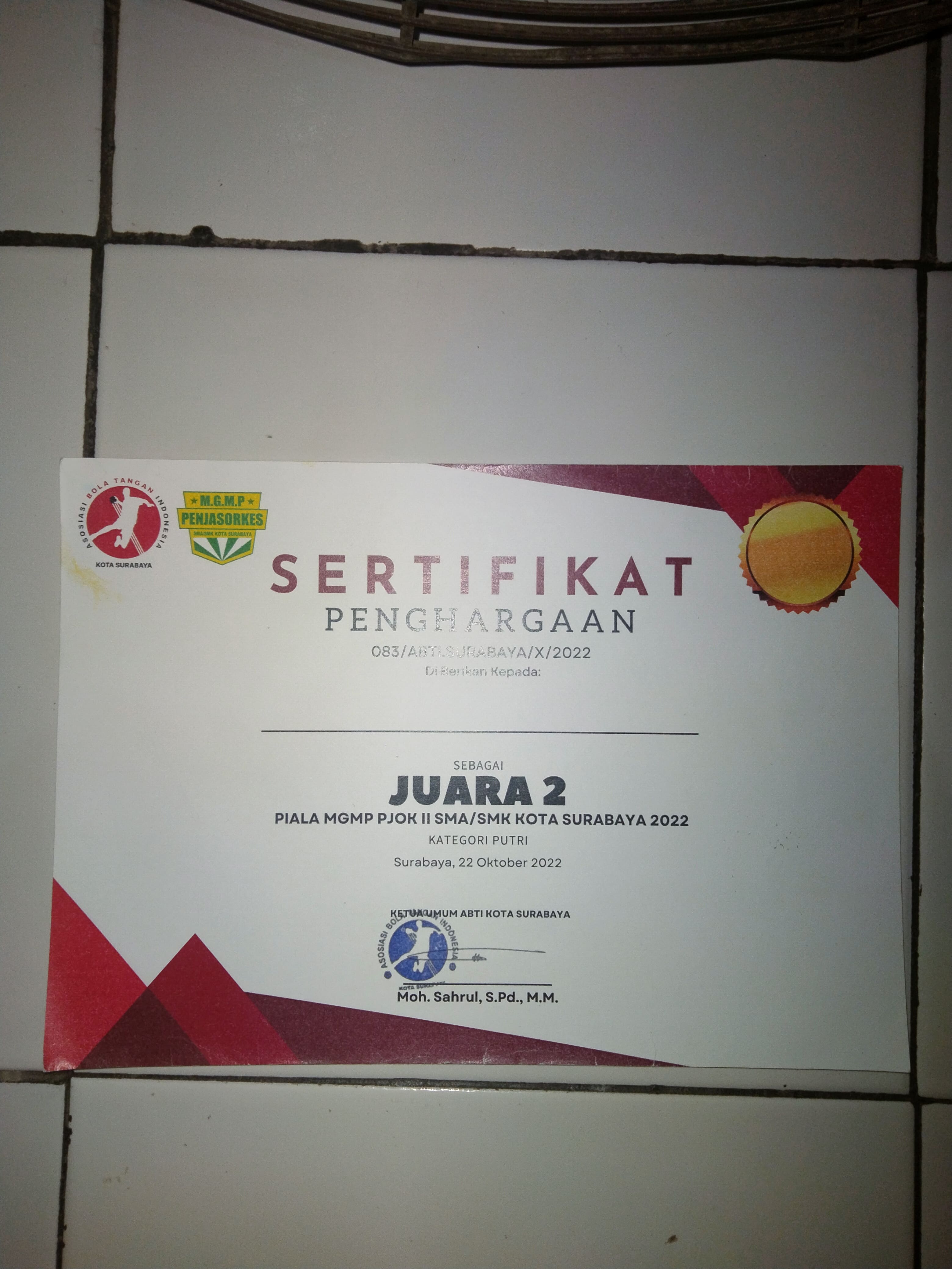 LOMBA HANDBALL PIALA MGMP PJOK II