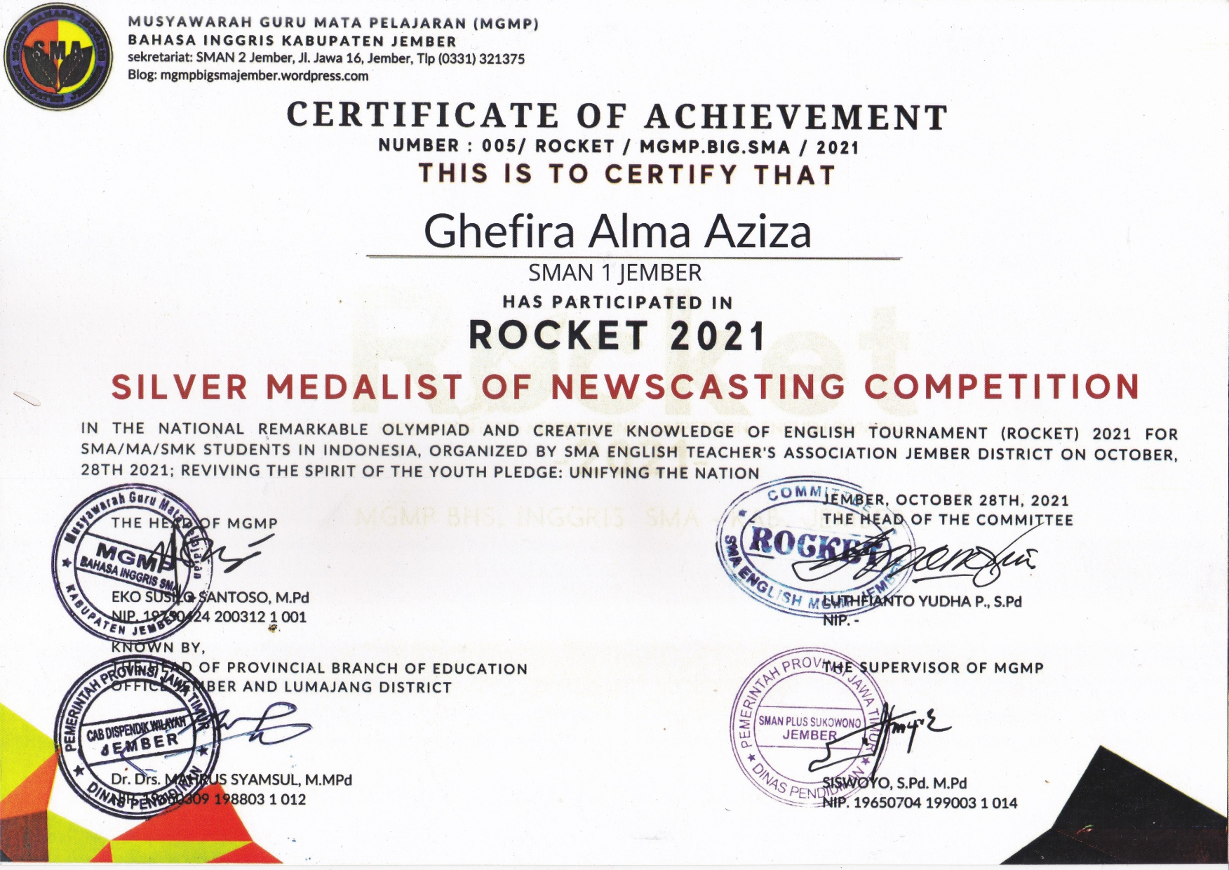 Newscasting Competition – Rocket 2021 (Tim)
