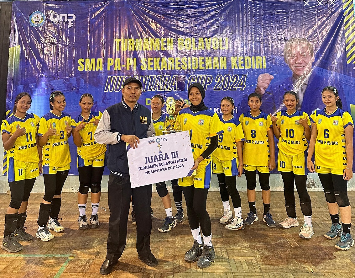 Turnamen Bolavoli Nusantara Cup 2024 di Universitas Nusantara PGRI Kediri