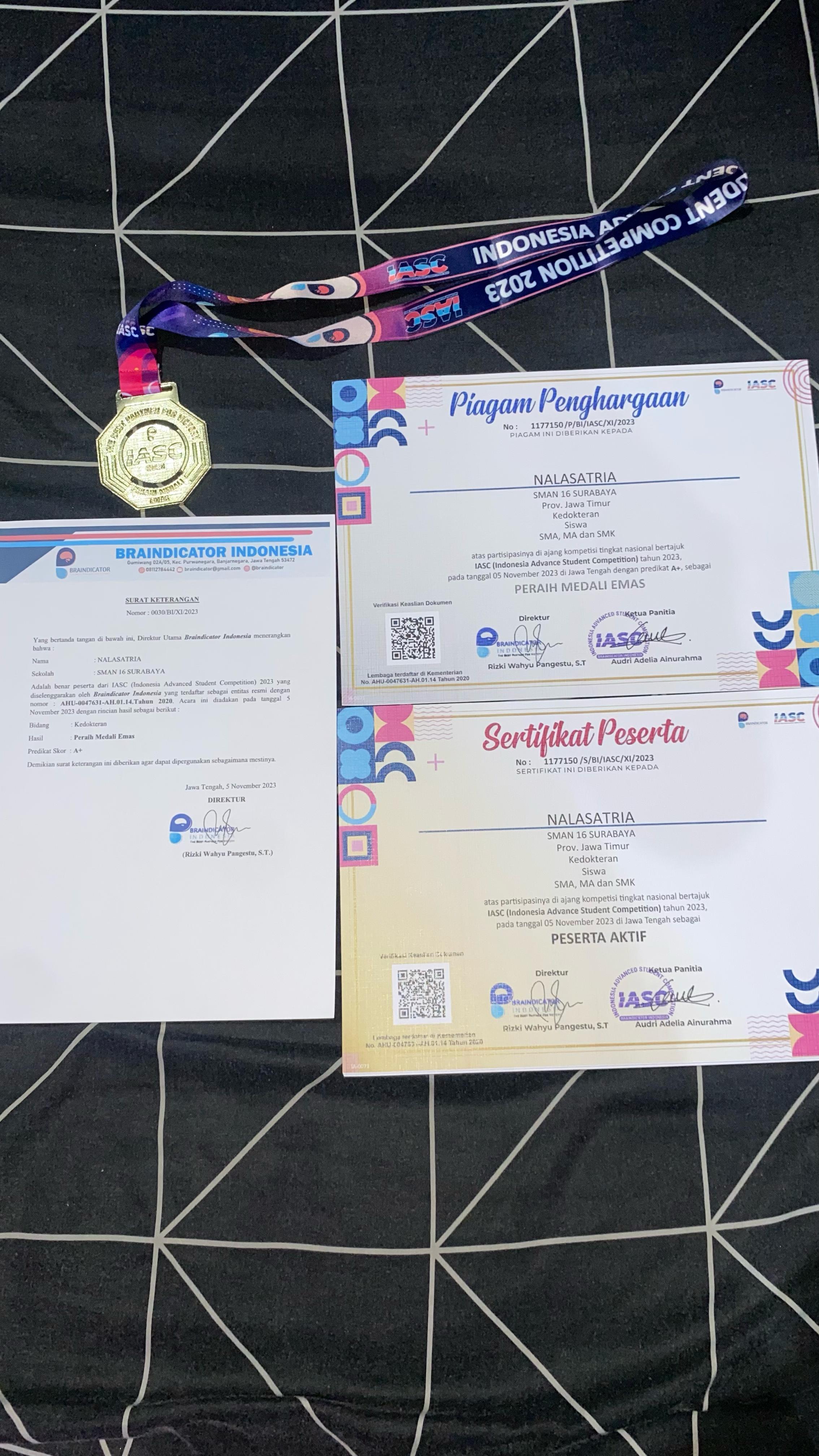 INDONESIA ADVANCE STUDENT COMPETITION (IASC) 2023 - BIDANG KEDOKTERAN