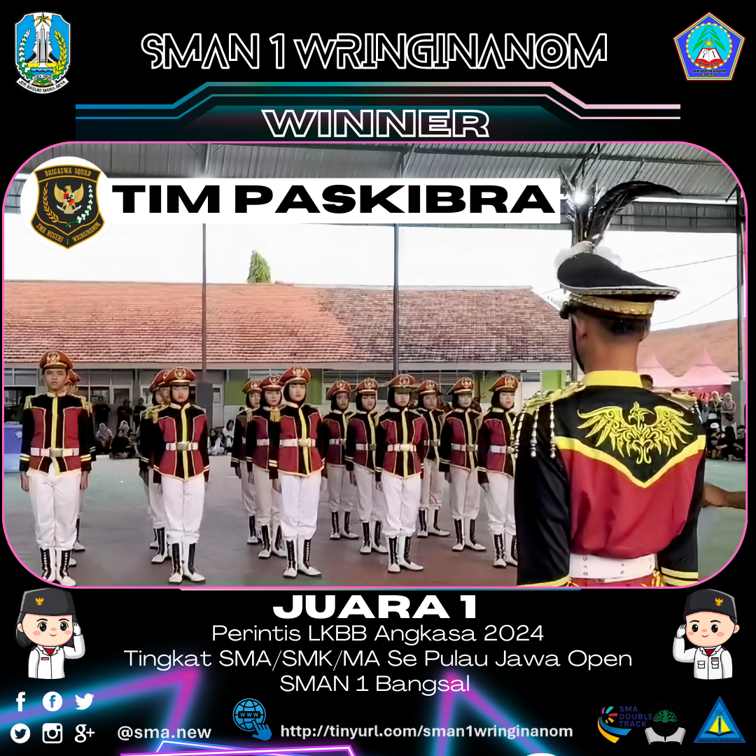 JUARA 1 PERINTIS LKBB ANGKASA SMA/SMK/MA SE PULAU JAWA OPEN