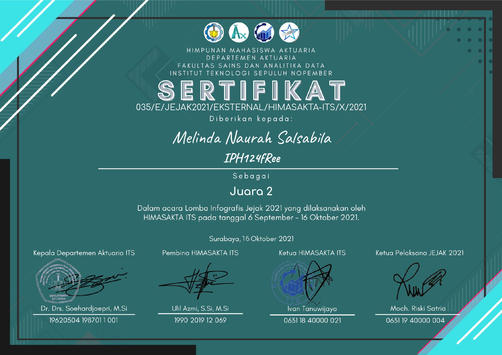 Lomba Infografis Jejak 2021