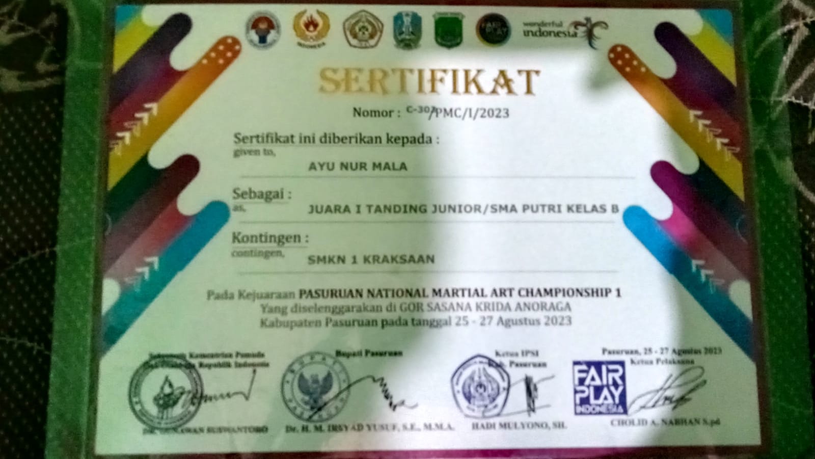 Pasuruan Nasional Martial Art Championship 1