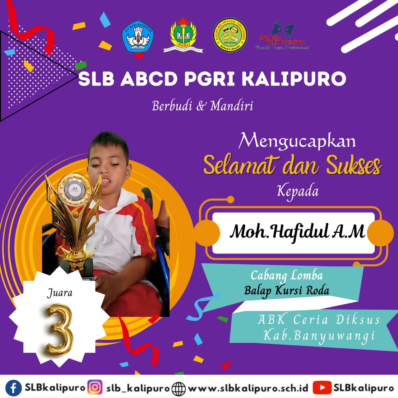 ABK CERIA CABANG LOMBA BALAP KURSI RODA