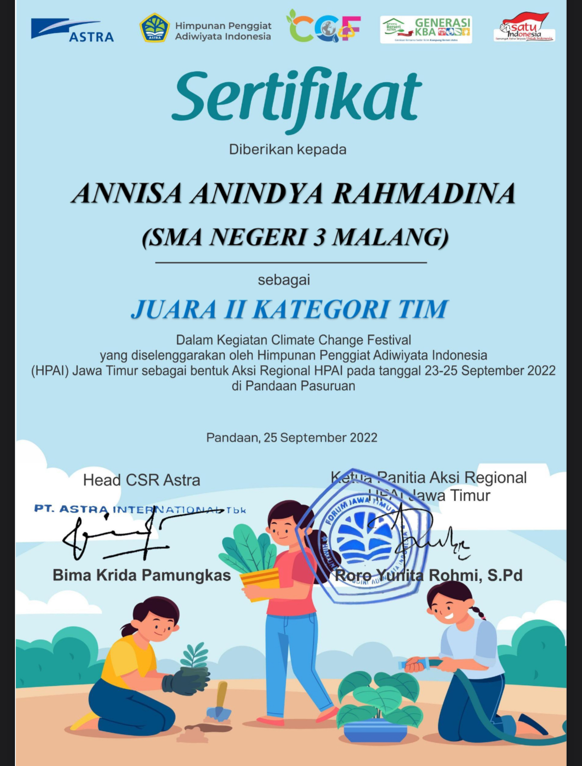 JUARA 2 CLIMATE CHANGE FESTIVAL (CCF)