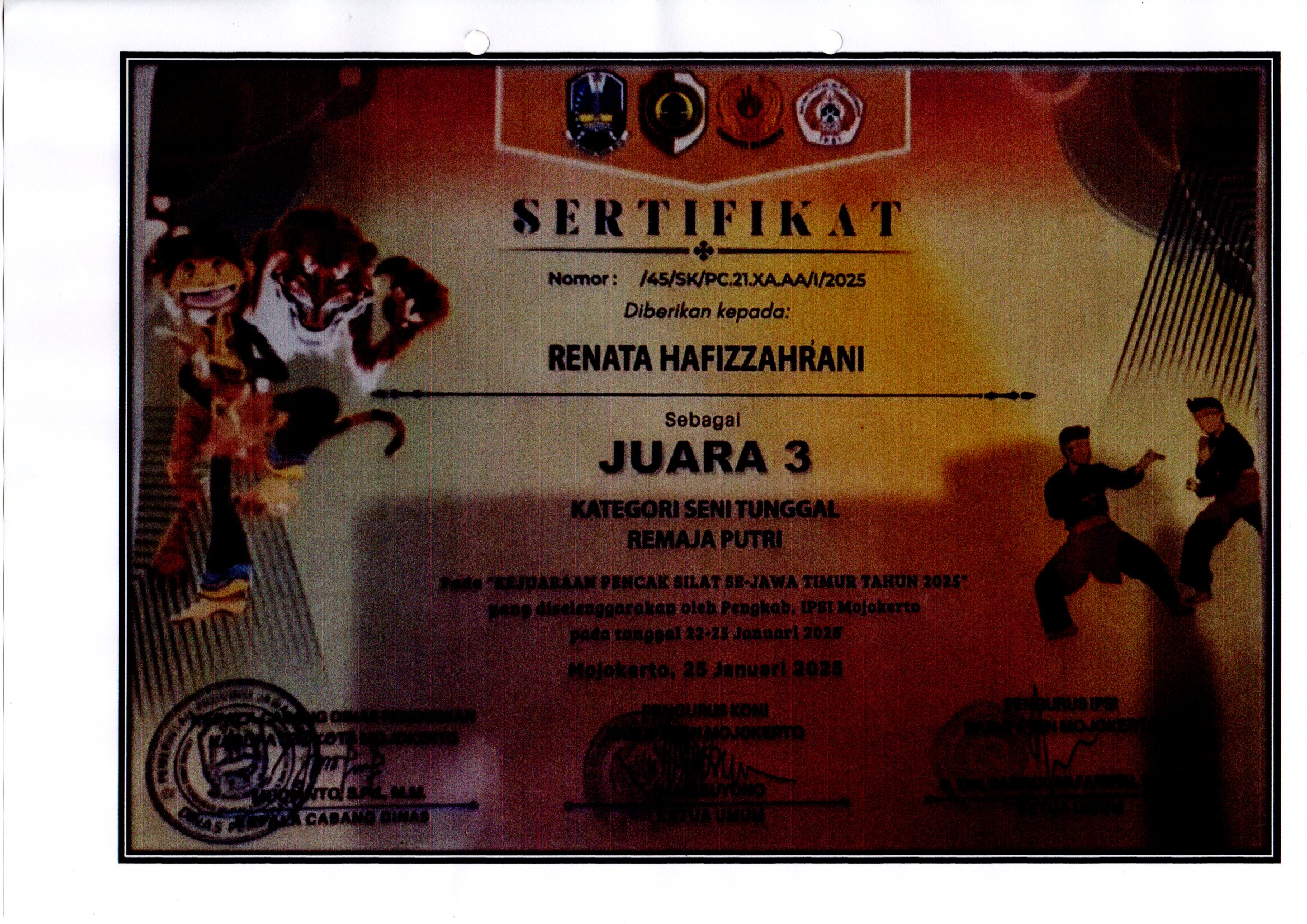 Kejuaraan Pencak Silat Se- Jawa Timur Tahun 2025