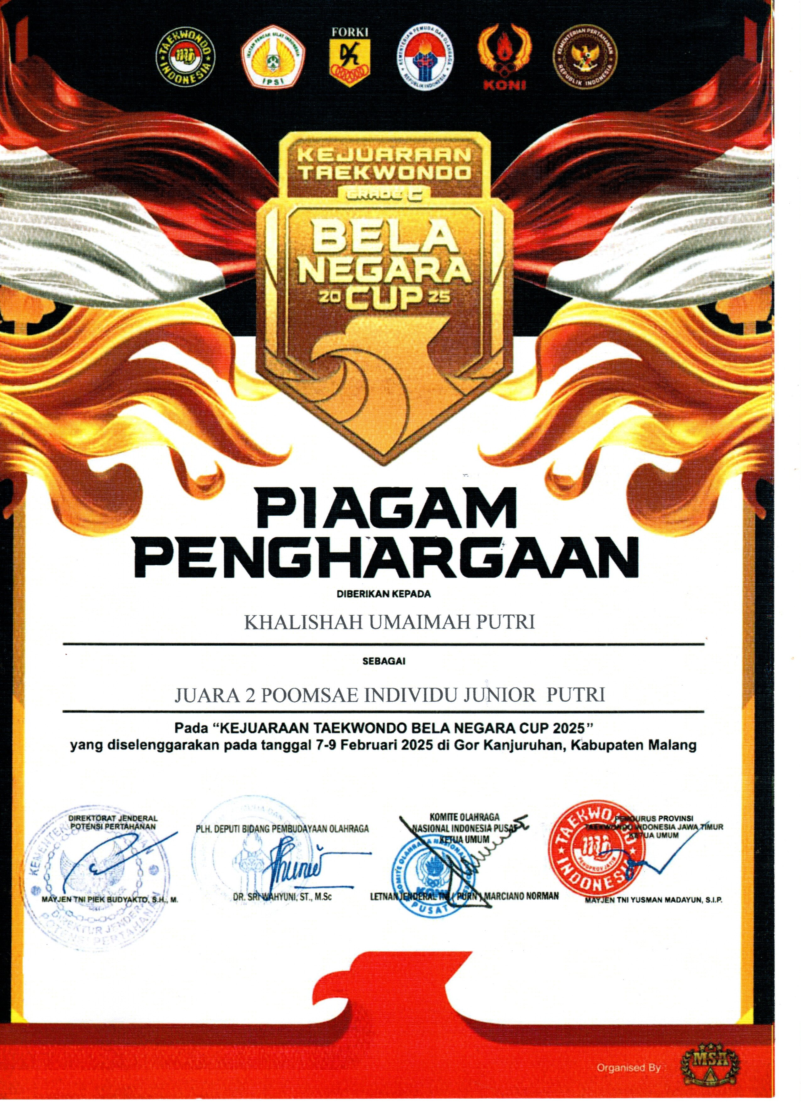 Kejuaraan Taekwondo Bela Negara Cup 2025