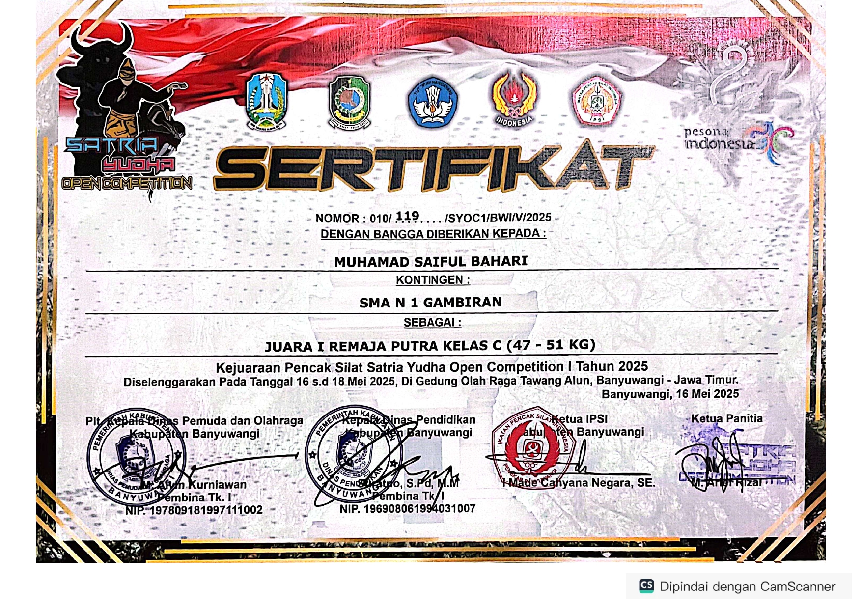 Kejuaraan Pencak Silat Satria Yudha