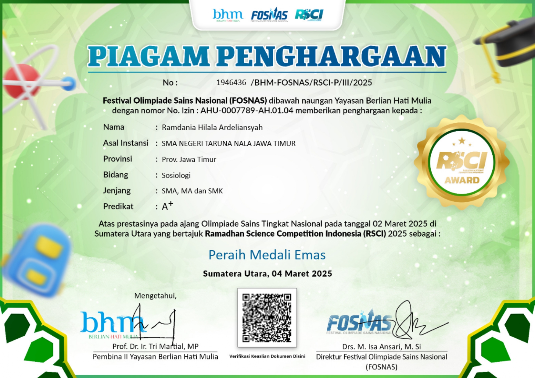 Ramadhan Science Competition Indonesia-Sosiologi