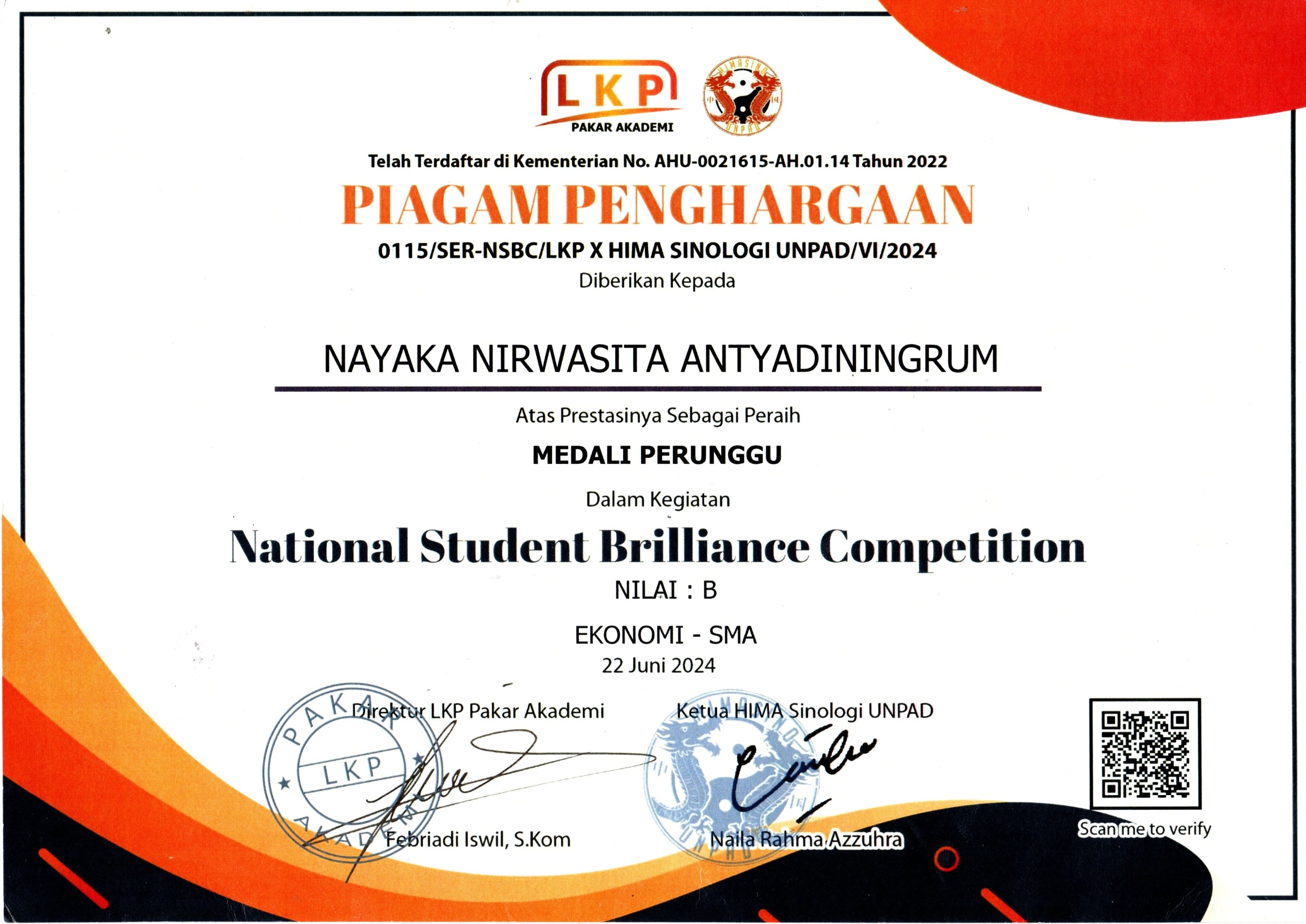 National Brilliant Competition