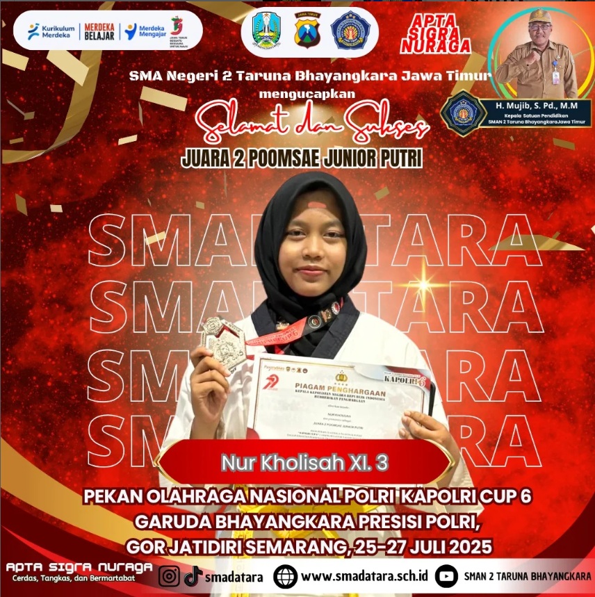 JUARA 2 POOMSAE JUNIOR PUTRI
