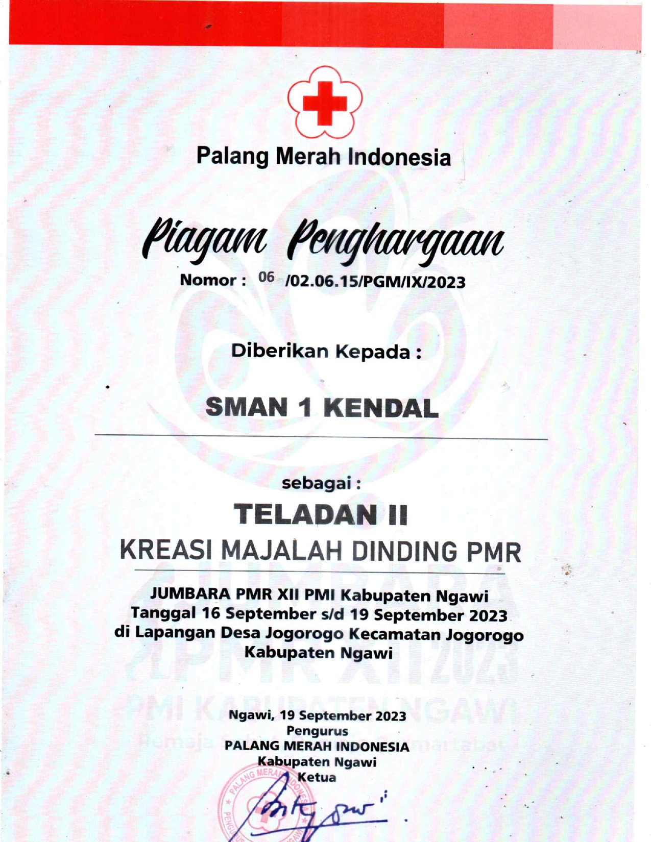 KREASI MAJALAH DINDING PMR,JUMBARA PMR XII PMI KABUPATEN NGAWI