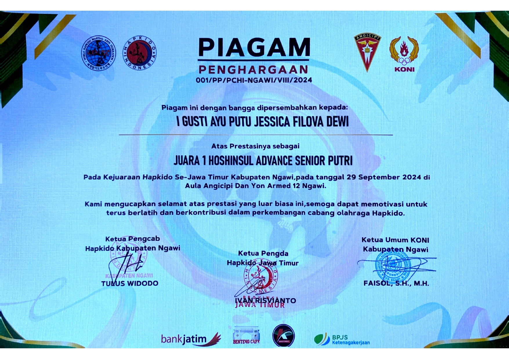Hoshinsul Advance Senior Putri