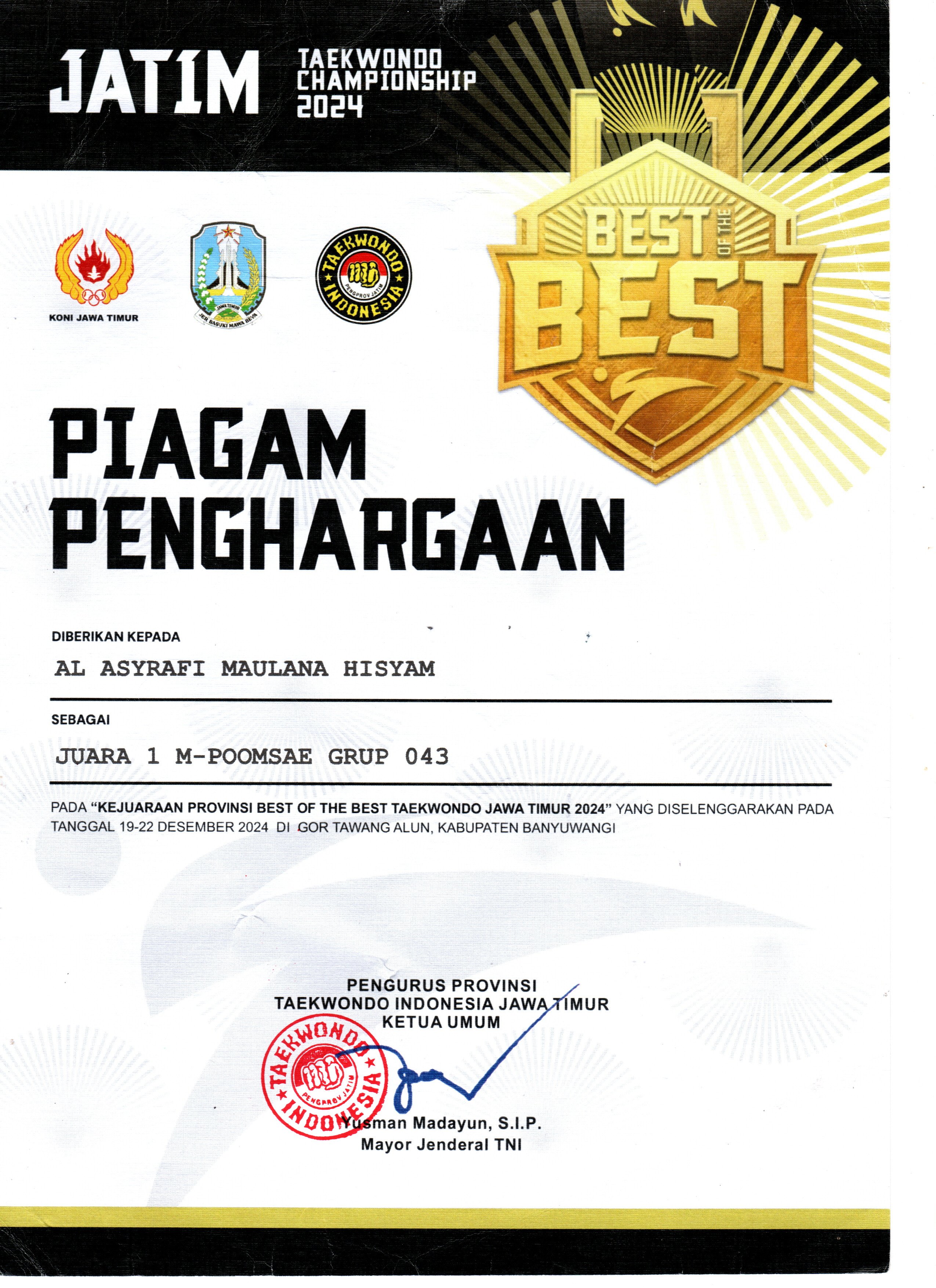 KEJURPROV Best Of The Best Banyuwangi 2024