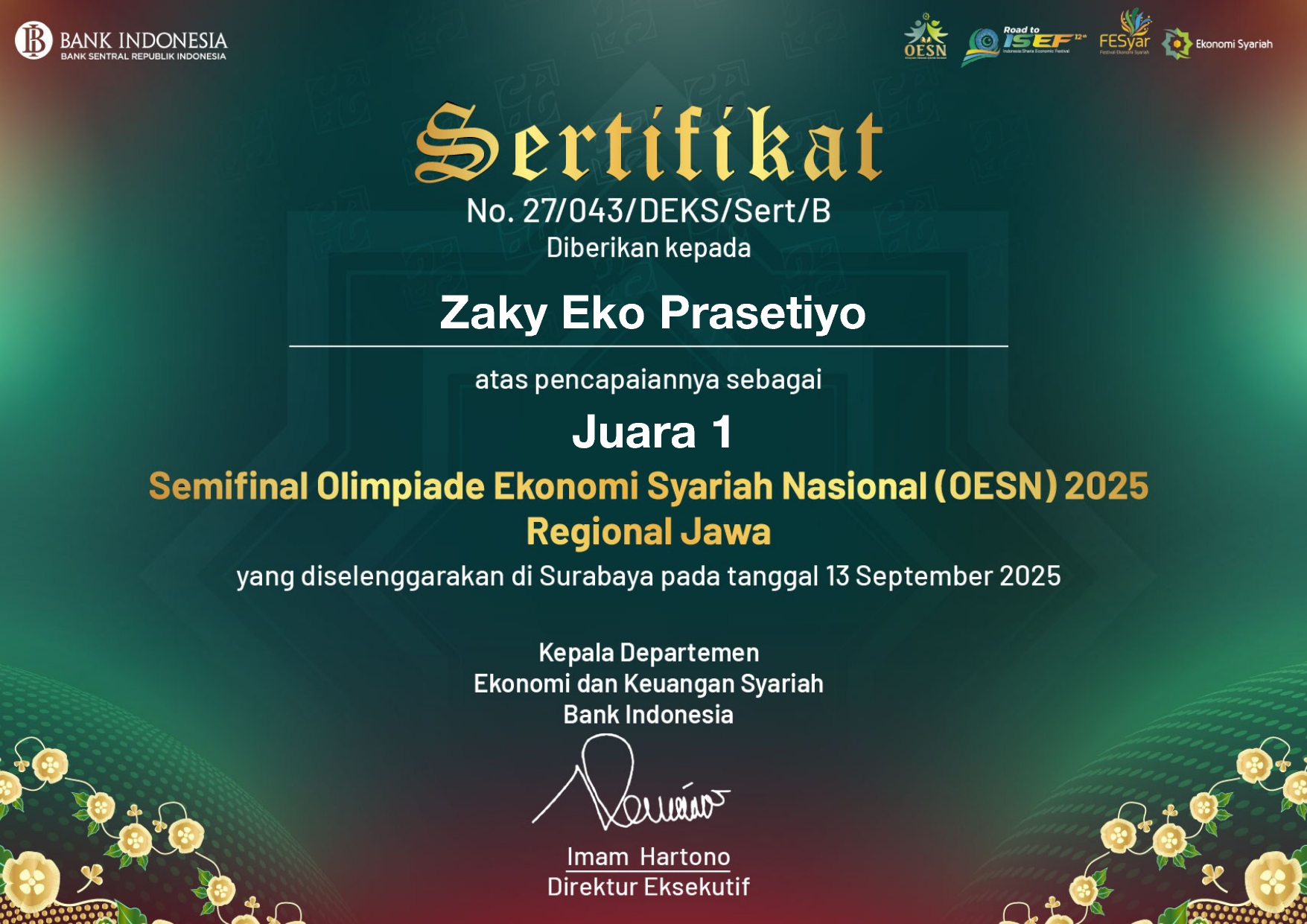 Semifinal Olimpiade Ekonomi Syariah (OESN)2025