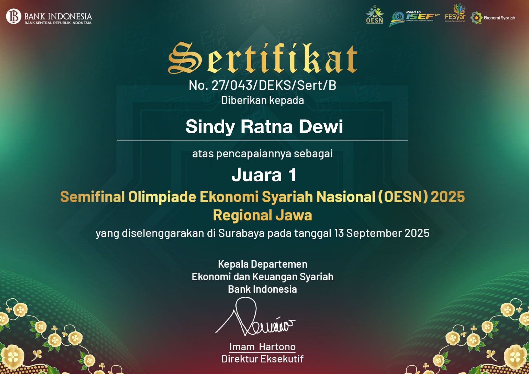 Semifinal Olimpiade Ekonomi Syariah (OESN)2025